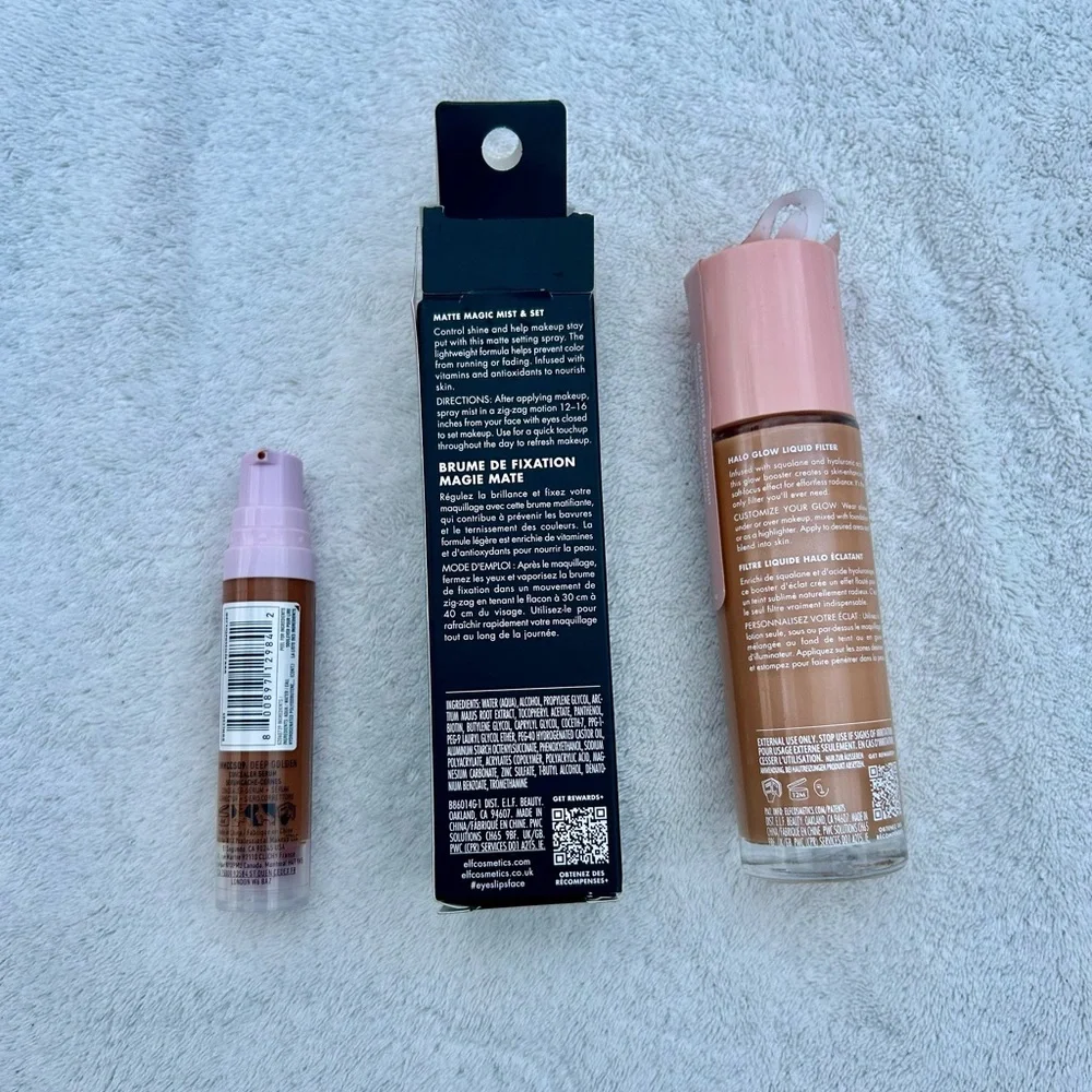 NYX Serum ELF matte Magic Mist e.l.f. Halo Glow Liquid Filter
